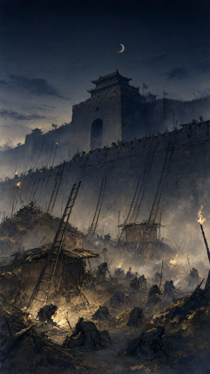 Besieging walled cities: the worst policy of all. AI-generated illustrations.